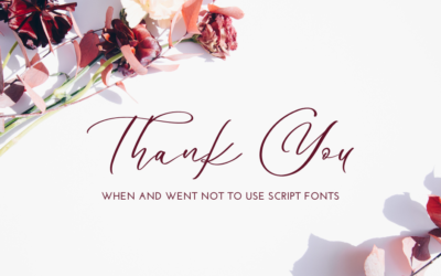 When and when not to use script fonts